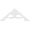 Ekena Millwork Pitch Cornelia Architectural Grade PVC Gable Pediment, 72"W x 30"H x 1"P (10/12) GPP072X030X100CRN - alternate 2